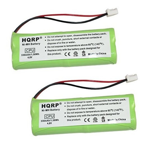 Paquete De 2 Baterías Hqrp Compatible Con Dogtra Bp12rt Bp-1