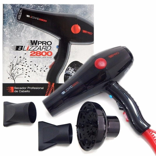 Secador Profesional Blizzard 2800 Con Difusor Wpro