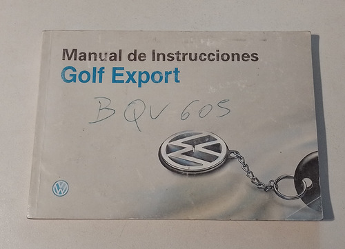 Manual De Instrucciones Volkswagen Golf Export