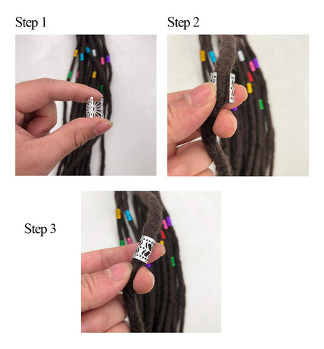 Dreadlocks Trança De Cabelo Contas De Punhos, Penteados
