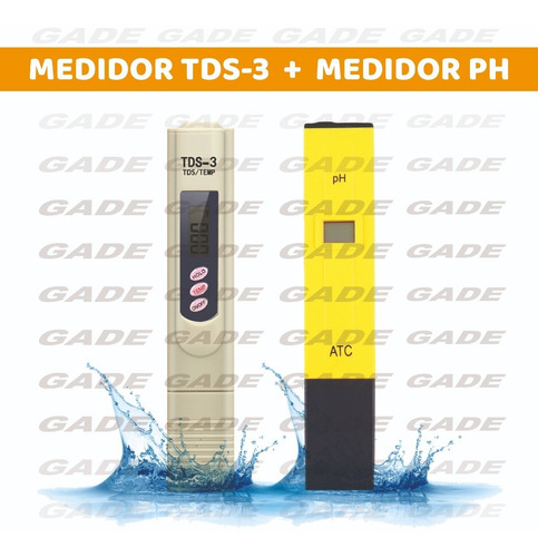 Imagen 2 de 9 de Medidor Ph Pehachimetro Digital + Medidor De Tds Combo