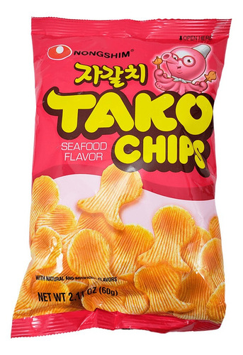 Salgadinho Coreano De Polvo Tako Chips 60g