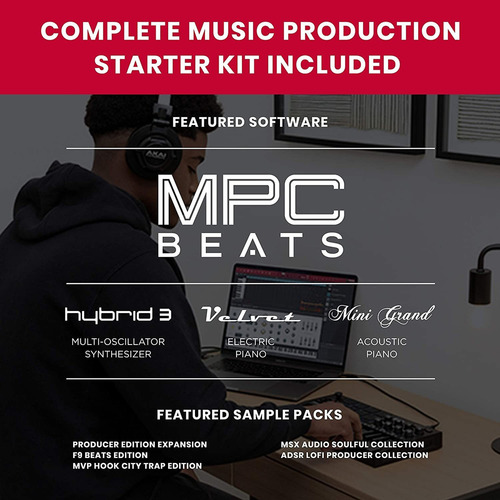 Akai Professional Mpk Mini Mk3 | Controlador De Teclado Midi