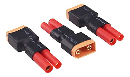 Paquete De Adaptadores Sin Cables Xt90 A Hxt 4 Mm: Conexin R