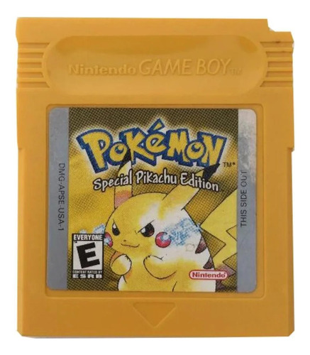 Pokémon Yellow Pikachu Cartucho Game Boy Color