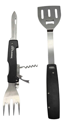 Utensilios Para Asar Todo En 1 Pinza Tenedor Navaja Camping
