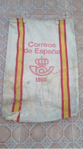 Bolsa Antigua De Lona Del Correo De España 