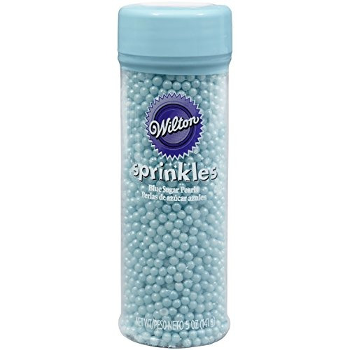 Wilton Sugar Blue Perlas, De 5 Onzas.