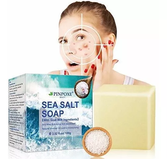 Sea Salt Jabón, Jabón Mineral Mar, Jabón De Baño Vigorizante