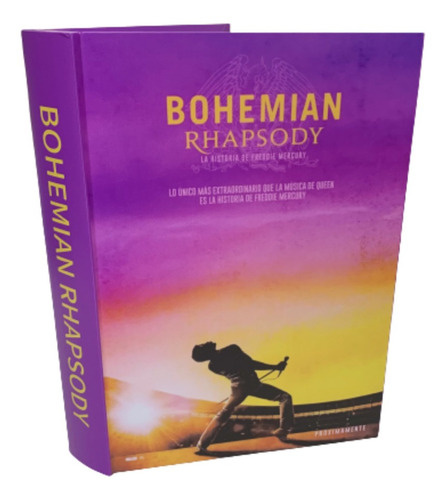 Livro Caixa Decorativo Tema Bohemian Rhapsody Book 30cm