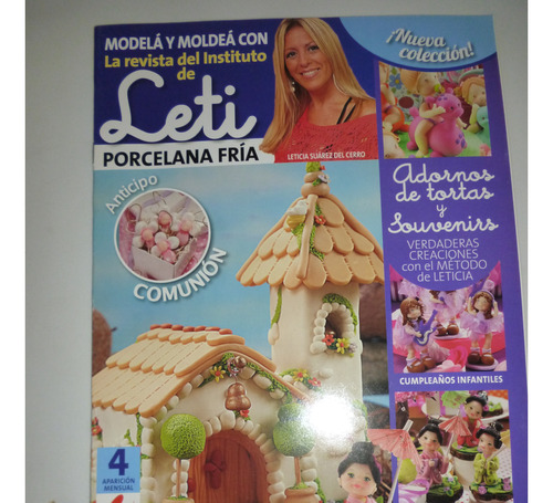 Revista Porcelana Fría Leticia Adornos De Tortas Y   Num.4 B