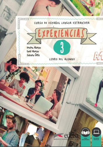 Experiencias 3 - libro del alumno a1 + audio descargable, de Alonso, Encina. Editorial Edelsa (Anaya), capa mole em espanhol, 2018