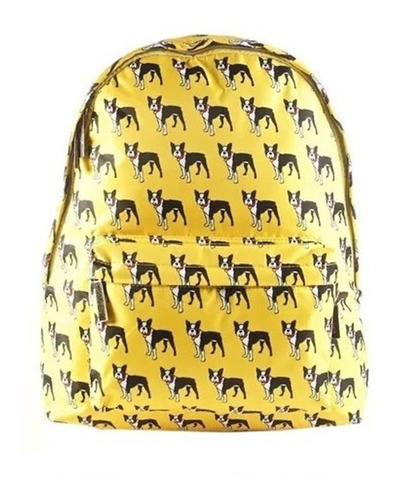 Mochila Estampada Con Perritos Varios Colores Escolar Febo