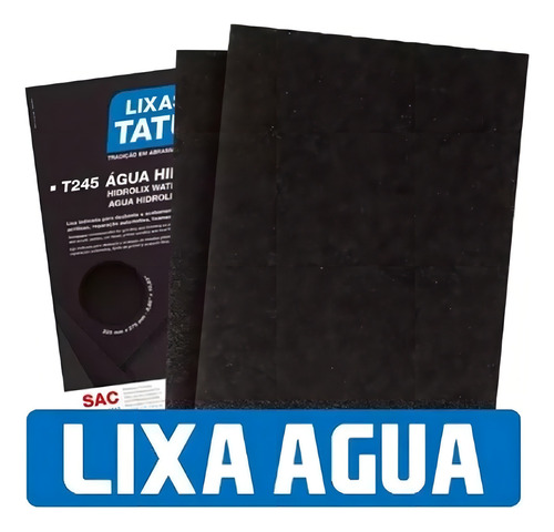 Lixa d'Agua T245 Grão 150 Tatu 5 unidades Cantidad de grava 80