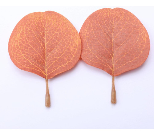 50pcs Hojas De Eucalitto Artificial Follaje Para Café