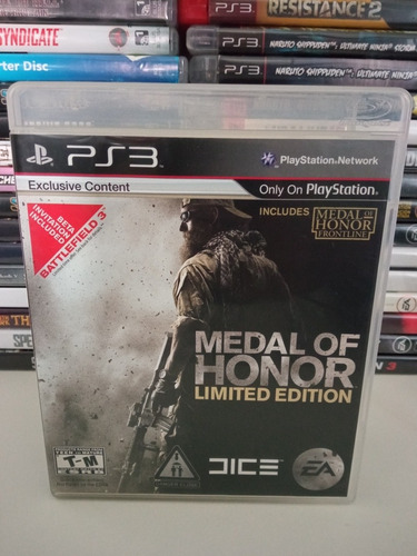 Medal Of Honor Limited Edition Ps3 Original Mídia Física 