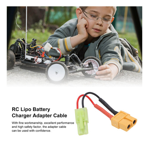 Cable Adaptador Xt60 Top Para Enchufe Tamiya De 6 Cm, Conect