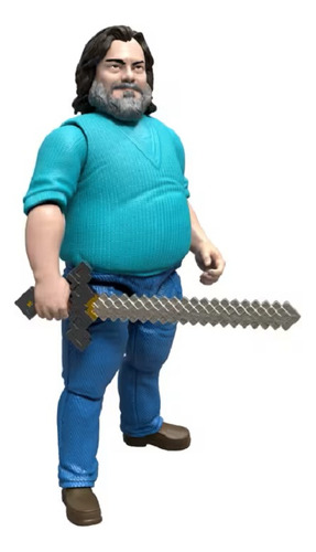 Figura Minecraft: La pelĂcula de Steve Jack Black Mattel
