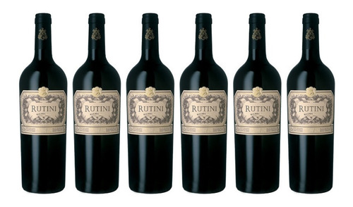 Vino Tinto Rutini Malbec 750ml Rutini Wines X6 Unidades