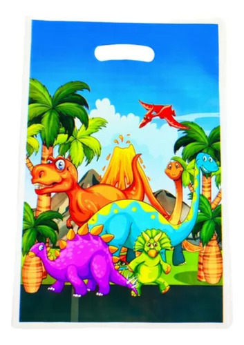 Bolsas Para Dulces Dinosaurios 10 Unidades