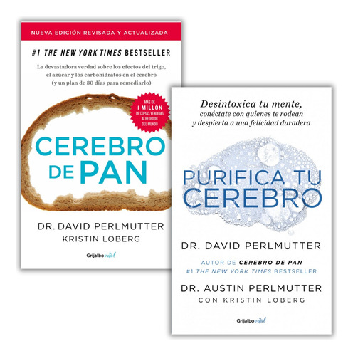 Paquete de libros alimenta tu mente: Blanda, de Perlmutter, David., vol. 1.0. Editorial Grijalbo, tapa 1.0, edición 1 en español, 2023