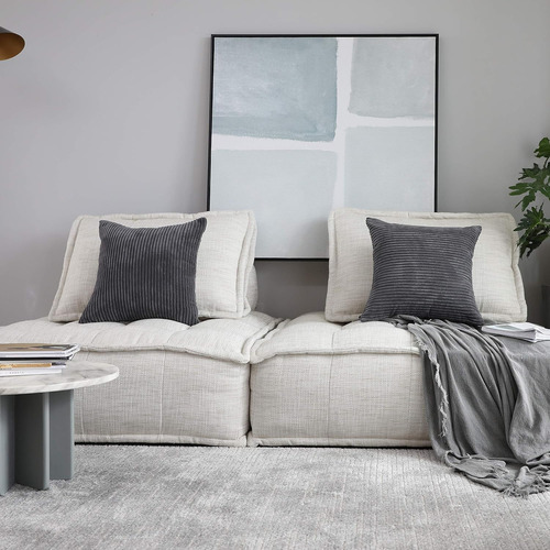 Fundas De Cojin Decorativas A Rayas De Home Brilliant Art