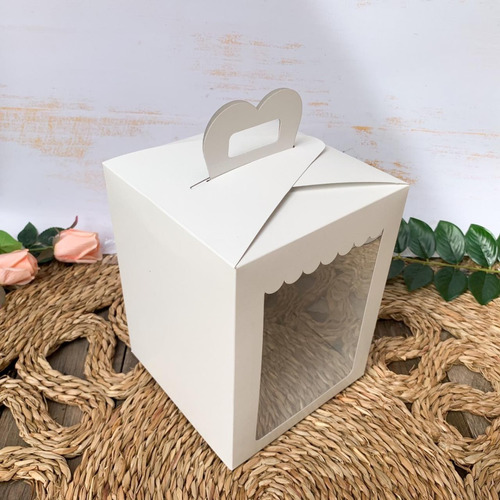 Caja Feliz - Caja Tienda C/visor X 10 U. - 13 X 13 X 17 -