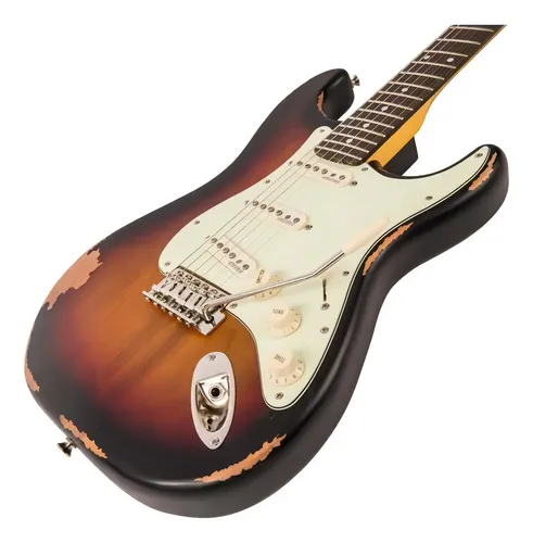 Guitarra Elétrica Vintage Icon Series V6 Sunburst Captadores