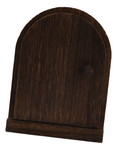 Elegante Cubierta Para Interruptor De Madera Marron Oscuro