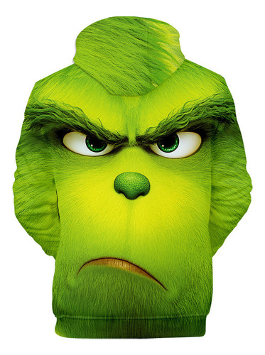 Wu Monstruo Navidad - Sudadera Con Capucha Grinch