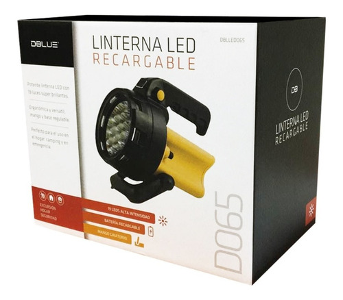 Foco Linterna 19 Led Recargable Dblue / Promoferta