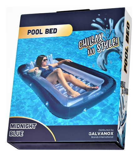 Cama Flotante Xl Para Piscina, Tumbona Inflable Para Natacio