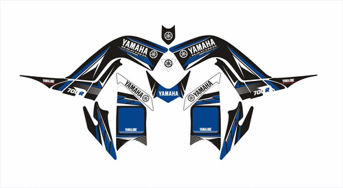 Adesivos Compatível Com Yamaha Raptor 700r 0,20mm Yh045lm