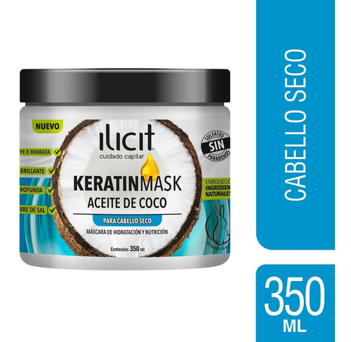 Keratinmask Aceite De Coco 350 Ml - Ilicit