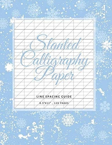 Libro: Slanted Calligraphy Paper Line Spacing Guide - Christ