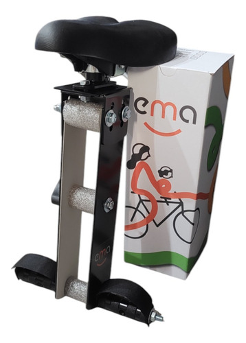 Silla Bebe Rodado 29 Con Accesorio Para Adaptar Asiento Negro Y Lila
