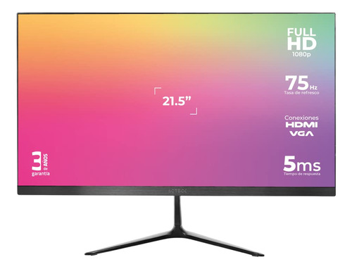 Monitor Acteck 21.5 Va Fhd 75hz 5ms Negro Vesa 100x100mm