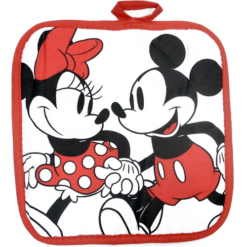 Set De Cocina 3 Piezas Agarradera Y Toalla Mickey Minnie