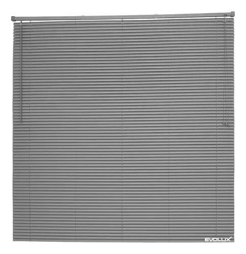 comprar Persiana Horizontal De Pvc 1,20x1,30m Linha Off Evolux Cor Chumbo