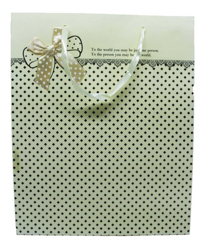 Sacola Poá Laço Cetim - 26x32 Cm - 12 Unidades