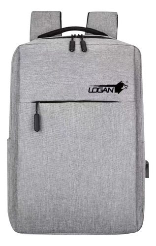 Bolso Morral Para Laptop Con Puerto Usb Marca Logan 