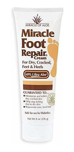 Cremas Para Pies - Miracle Foot Repair Cream | 60% Pure Aloe