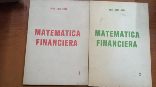 Matemática Financiera (2 Tomos)-raul Roca- Libreria Merlin