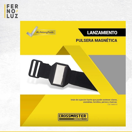 Pulsera Magnética Imán Sujeta Porta Tornillos Tuercas Clavos
