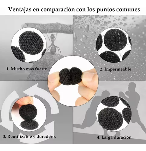 Velcro Contactel Adhesivo Autoadherible Redondo 500 Pares –