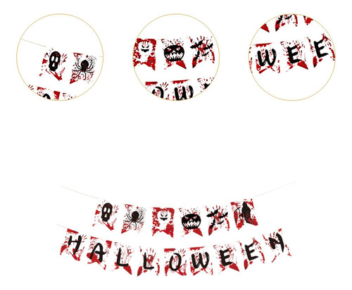 Decoración De Pancarta De Halloween, Guirnalda De Pancartas
