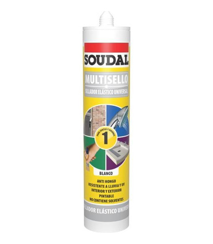 Silicona Neutra Universal Multisello Soudal 300ml