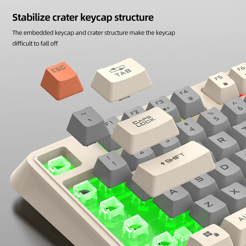 ' Teclado Para Juegos Rgb De 94 Teclas Para Portátil Y Pc