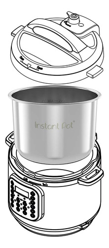 Olla De Cocina Instantánea De Acero Inoxidable De 8 Litros C