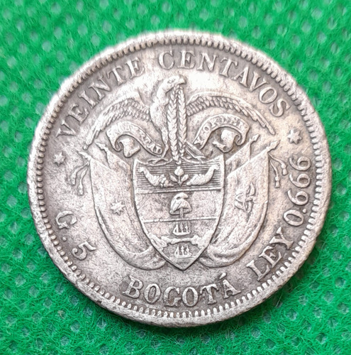 Moneda De 20 Centavos Del Año 1897 (ley 0.666 Plata?